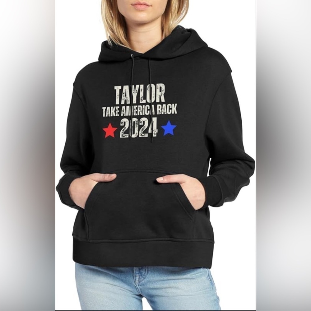 NEW- Women’s Oversized Hoodie- Taylor Take America Back 2024